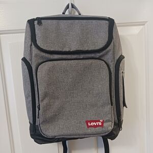 Levi's Black and Gray Men's Backpack